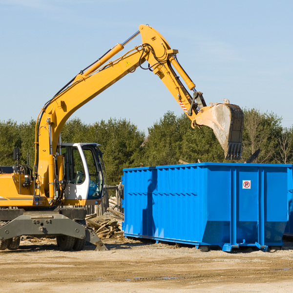 how many times can i have a residential dumpster rental emptied in Blandburg